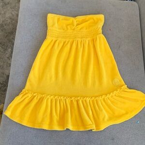 Yellow, Terry cloth, Coverup/Dress, Size XS